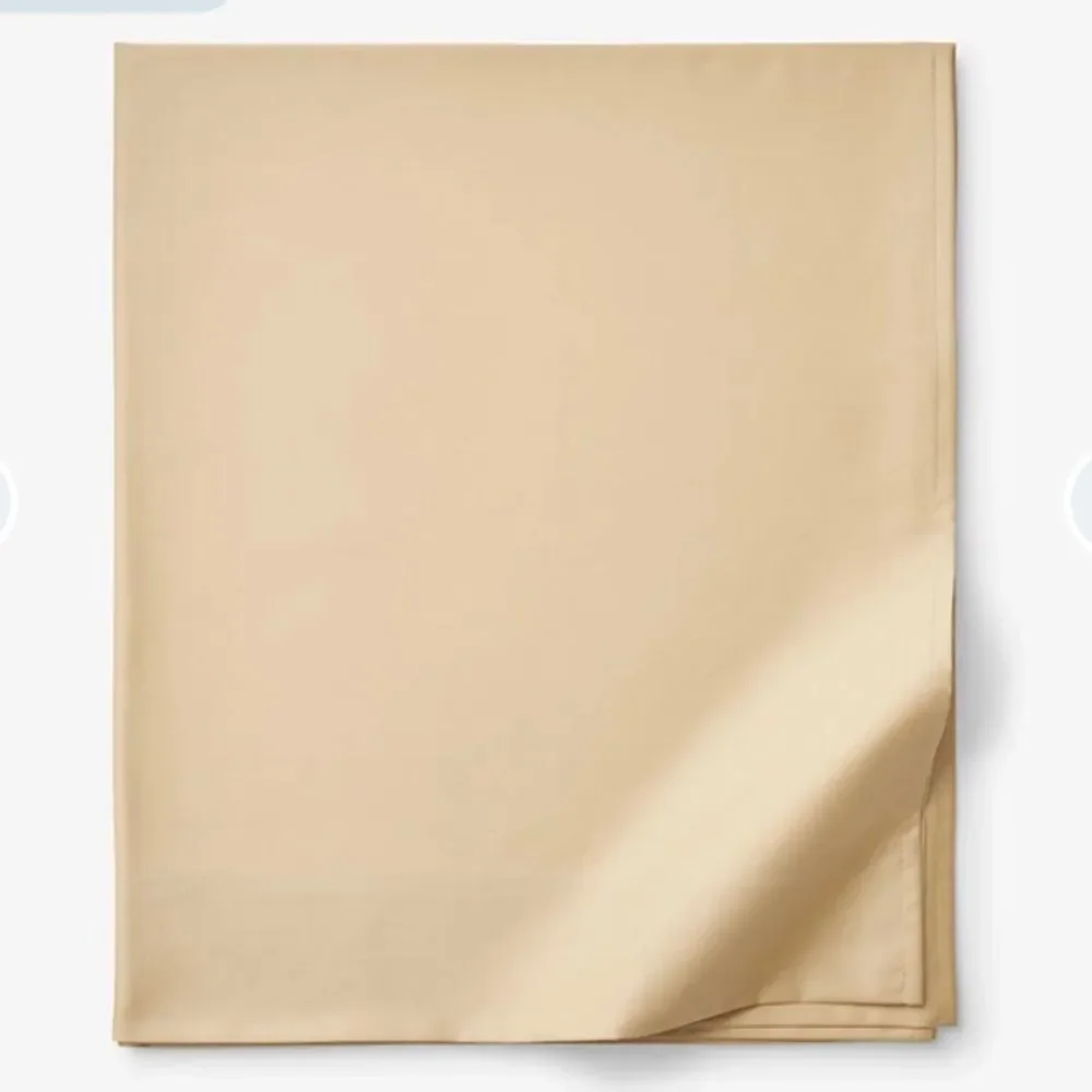 The Company Store Legends Smooth Wrinkle-Free Sateen Flat Sheet King Yellow NWOT